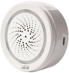 NEO ZigBee riasztó sziréna NEO NAS-AB02W TUYA 100dB (NAS-AB02W) - blacktip