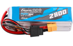 Gens ace G-Tech Soaring 2800mAh 14.8V 60C 4S1P LiPo XT60 akkumulátor (GEA284S60X6GT)