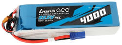 Gens ace 4000mAh 22.2V 45C 6S1P akkumulátor (GEA40006S45E5) - blacktip