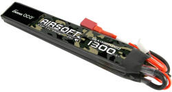Gens ace 25C 1300mAh 2S1P 7.4V Saddle Airsoft Gun Lipo akkumulátor T csatlakozóval (GEA13002S25D2)