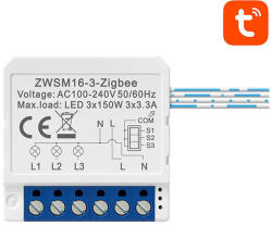 Avatto ZigBee Avatto ZWSM16-W3 TUYA intelligens aljzat kapcsoló (ZWSM16-W3)