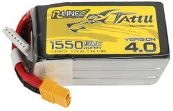 Tattu Akkumulátor Tattu R-Line 4.0 1550mAh 22.2V 130C 6S1P XT60 1550mAh 6S1P XT60 (TAA15506S13X6)