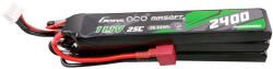 Gens ace 25C 2400mAh 3S2P 11.1V NUNCHUCK 3X Airsoft Gun Lipo akkumulátor Deans(T) Plug csatlakozóval (GEA24003S25D3)