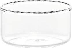 Zafferano Castronaș Intrecci 420 ml alb cu negru (RT00802) Castron