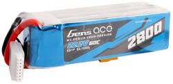 Gens ace 2800mAh 22.2V 60C 6S1P Lipo akkumulátor XT60 csatlakozóval (GEA28006S60X6)