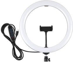 Puluz Gyűrűs lámpa telefontartóval PULUZ (PU656B) - blacktip