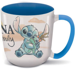 Stor Disney Lilo és Stitch, A csillagkutya Ohana Elite porcelán bögre 380 ml (13 oz) Díszdobozban STF94722 (STF94722)
