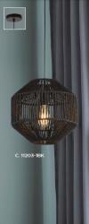 Searchlight 11203-BK WICKER, Függeszték (11203-1BK)