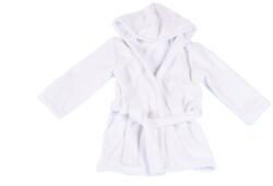 Confort Family Halat de baie cu gluga din frotir bumbac alb 18-24 luni + manusa (CFAM0581)