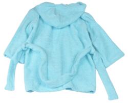 Confort Family Halat de baie cu gluga frotir bumbac bleu 18-24 luni + manusa (CFAM3200)