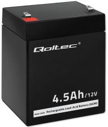 Qoltec AGM akkumulátor | 12V | 4.5Ah | Karbantartásmentes | Hatékony | Hosszú élettartam | UPS-hez, mérleghez, pénztárgéphez (53033)
