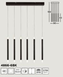 Searchlight 4866-6BK Wands, Függeszték (4866-6BK)