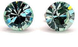  Kristály fülbevaló chrysolite színű chaton 8 mm (300319)