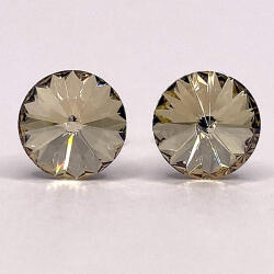  Kristály fülbevaló crystal honey színű rivoli 8 mm (100116)