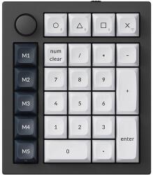 Keychron Vezeték nélküli numerikus billentyűzet (ANGOL) Keychron Q0 Max RGB, piros kapcsoló (fekete) [Q0M-M1]