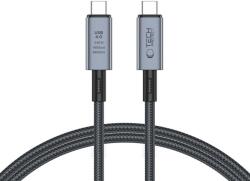 Tech-Protect Кабел USB -C / USB-C 4.0 240W Power Delivery и поддръжка на 8K 100см - Tech-Protect Ultraboost Max - Сив (5906302308989)