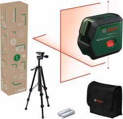 Bosch UniversalLevel 2 SET Keresztvonalas szintezőlézer függélyező funkcióval 0603663FZ1 (0603663FZ1)