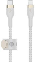 Belkin Cablu Date Belkin Boost Charge USB-C TO LTG_Braided Silicone 1m Alb (BEL-0233)