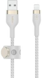 Belkin Cablu Date Belkin Boost Charge USB-A TO LTG_Braided Silicone 1m Alb (BEL-0229)