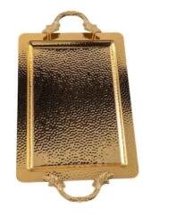 Osena Tava Servire Osena Dreptunghiulara Cu Manere Deco Art 42 x 25Cm Auriu (95-323-K-4-18) Tava