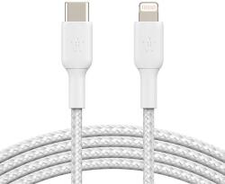 Belkin Cablu Date Belkin Boost Charge Lightning TO USB-C Braided 1m Alb (BEL-0236)