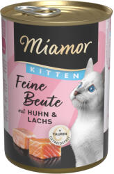 Miamor 24x400g Miamor Feine Beute Kitten Csirke & lazac nedves macskatáp