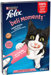 FELIX 4x10g Felix Deli Moments lazac étrend-kiegészítő eledel macskáknak