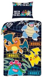 Halantex Pokemon ágyneműhuzat szett - Gotta Catch Em All - fekete (POK-1025BL) (POK-1025BL)