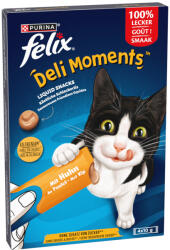 FELIX 16x10g Felix Deli Moments csirke étrend-kiegészítő eledel macskáknak