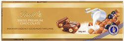 Lindt Swiss Premium tejcsokoládé mazsola, egész mogyoró és mandula -300g