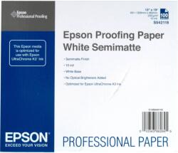 Epson S042118 Proofing Paper White Semimatte, fotópapírok, polofényes, fehér, A3+, 250 Ám, 100 db, S0 (C13S042118)