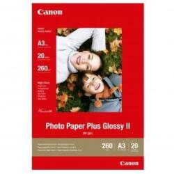 Canon Photo Paper Plus Glossy, fotópapírok, fényes, fehér, A3, 260 g/m2, 20 db, PP-201 A3, inkous (2311B020)