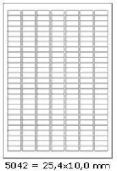 CDRmarket Öntapadó címkék 25, 4 x 10 mm, 189 címek, A4, 100 ív (R0ECO.5042A)