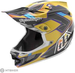 Troy Lee Designs D4 COMPOSITE sisak, királyi fekete/arany (XL (60-61 cm))