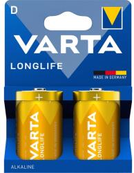 VARTA 4120101422 Longlife góliát D (LR20) elem 2db/csomag (műanyagmentes csomagolás) (4120101422)