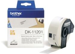 Brother DK-11201 elővágott öntapadós címke 400db/tekercs 29mm x 90mm White (DK11201)