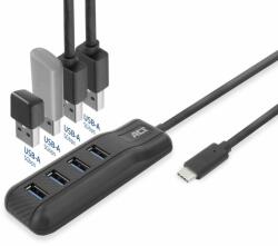 ACT AC6420 4-portos USB3.2 HUB Black (AC6420) - oneclick