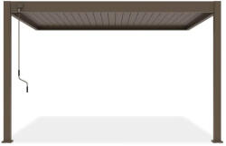  SUN ELEGANCE WALL 3x4 m taupe szürke terasz pergola