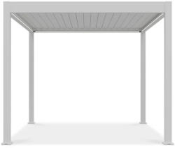  SUN ELEGANCE 3x3 m Motoros fehér terasz pergola + LED világítás