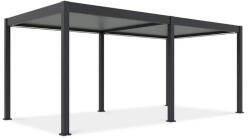  SUN ELEGANCE 3x6 m Motoros light grey terasz pergola + LED világítás