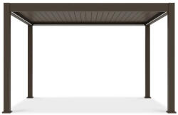 SUN DELUX PRO Motoros + Led világítás 3x4 m Taupe szürke terasz pergola (005893) - pepita