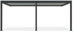  SUN ELEGANCE WALL 3x6 m Motoros light grey terasz pergola + LED világítás (005886) - pepita