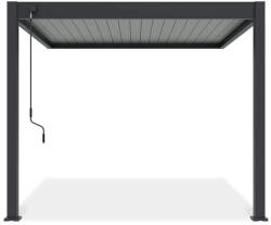  SUN ELEGANCE WALL 3x3 m light grey terasz pergola