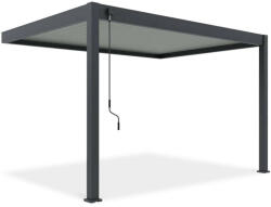  SUN ELEGANCE WALL 3x4 m light grey terasz pergola