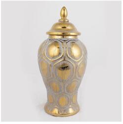 Eurolamp Kerámia tégely 33, 8x16 cm arany/ezüst 752-20019 (EU0496)