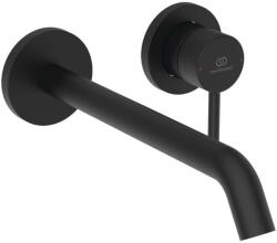 Ideal Standard Ceraline Nuovo - Mosdókagyló-keverő rejtett beépítéshez, 2 lyukú beépítéshez, selyemfekete színben BD848XG (BD848XG)