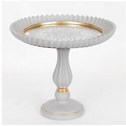 Eurolamp Dekoratív tálca, átmérő 23, 5 cm, szürke/arany 752-16084 (EU0478)