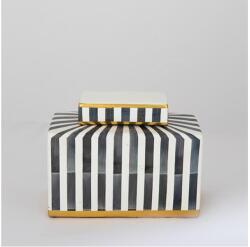 Eurolamp Kerámia tégely 20, 5x16x9 cm kék/fehér/fekete 752-20098 (EU0507)