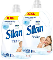 Silan Sensitive öblítő 2x2860 ml (260 mosás)