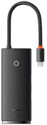 Baseus Lite Series HUB 6in1 Typ C HDMI-hez + 2xUSB 3.0 + Type C + SD/TF fekete WKQX050001 (WKQX050001)